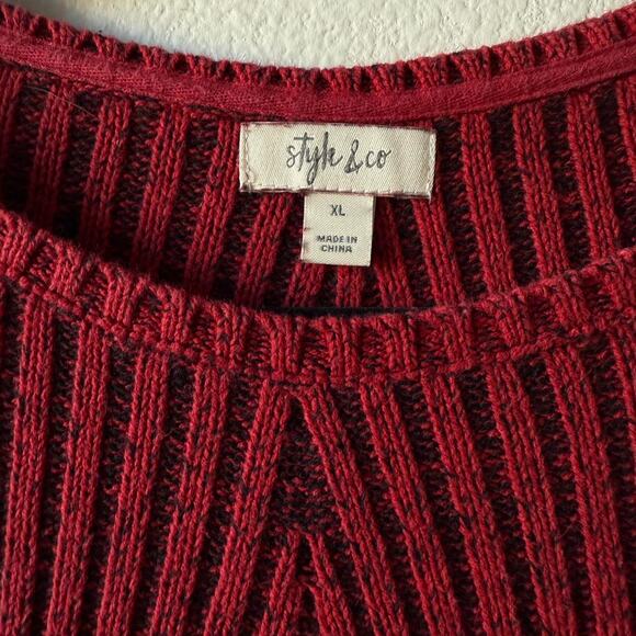 Vintage structured red and black - Picture 4 of 5